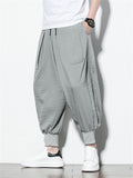 Men's Casual Breathable Ankle-Tied Baggy Lantern Pants