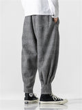 Men's Comfort Textured Thickened Faux Woolen Pants