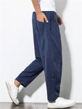 Ultra Light Linen Drawstring Casual Pants for Men