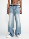 Men's Stylish Washed Loose Fit All Match Jeans