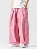 Men's Japanese Casual Pleated Loose Lantern Pants