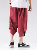 Men's Summer Casual Linen Cropped Pants