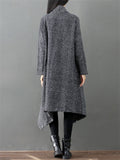 Female Cozy Elegant Irregular Mid-length Cape Coats