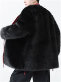 Chinese Style Plush Warm Fluffy Jackets for Men