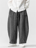 Men's Chinese Style Autumn Oversized Thick Pants