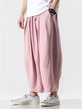 Men's Baggy Drawstring Lantern Pants