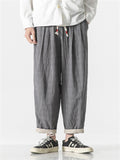 Men's Hip-Hop Plaid 100% Cotton Casual Pants