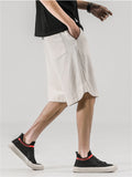 Men's Casual Relaxed Cotton Linen Sport Shorts for Summer