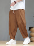 Comfort Breathable Ice Silk Ankle Tied Casual Pants for Men