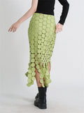 Fashion Polka Dot Tassel Candy Color Skirt for Women