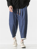 Men's Hip-Hop Plaid 100% Cotton Casual Pants