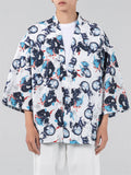 Men's Fashion 3/4 Sleeve Harajuku Kimono Shirts