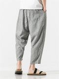 Oriental Style Men's Lightweight Linen Pants for Daily Wear