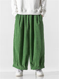 Men‘s Japanese Inspired Loose Corduroy Pants