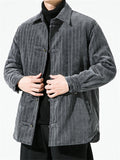 Trendy Warm Corduroy Cotton Jackets for Men