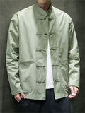 Men's Casual Stand Collar Windproof Relaxed Fit Jacket