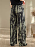 High-Rise Ink Tie-Dye Wide Leg Pants for Women