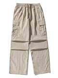 Men's Silky Textured Comfort Drawstring Cargo Pants