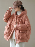 Women's Cute Stand Collar Keep Warm Bubble Cotton Coat