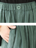 Plain Linen Extra Loose Pants for Women