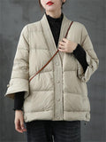 Women's Super Warm White Duck Down Coats for Winter