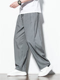 Men's Japanese Style Straight Leg Casual Pants