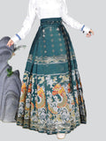 Female Chinese Style Loong Pattern Mamianzhequn