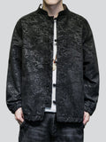 Men's Autumn Daily Wear Jacquard Tang Suit Jacket