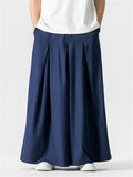 Male Super Loose Wide Leg Solid Color Pants