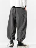 Male Baggy Drawstring Hem Jogging Pants