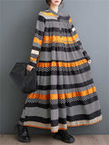 Mini Polka Dot Multicolor Stripes Female Casual Dress