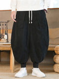 Men's Stylish Oversized Corduroy Ankle Tied Pants