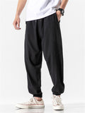 Men's Trendy Simple Pure Color Drawstring Pants