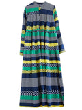 Mini Polka Dot Multicolor Stripes Female Casual Dress