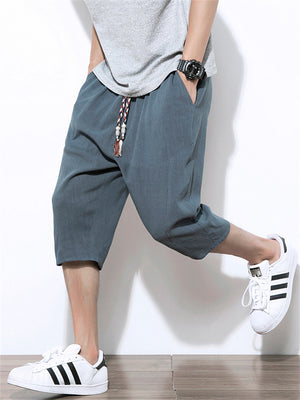 Men's Fashionable Summer Cropped Harem Pants