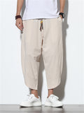 Oversized Hard-wearing Plain & Stripe Pants for Male