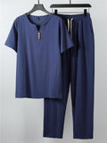 Men's Comfy Linen Two-Piece Set