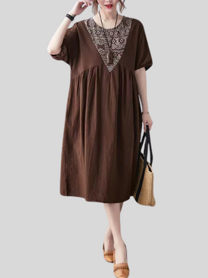 Women's Vintage Cotton Linen Dresses