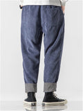 Fashion Cozy Rolled Edge Corduroy Pants for Men