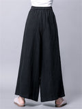 Women's High Waisted  Wide Leg Linen Palazzo Pants