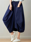 Women's Beautiful Linen Bloomer Skirts with Big Pockets