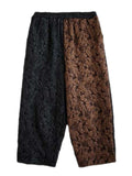 Chic Jacquard Irregular Hem Vest & Straight-Leg Pants