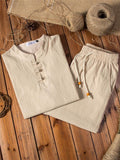 yogachicshops Casual Loose Vintage Comfy Linen Outfits