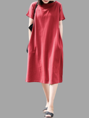 Simple Elegant Solid Color Long Dresses For Women