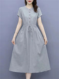 Women's Stylish Cotton Linen Dresses for Summer