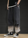 Fashion Gradient Color Loose Men's Jeans