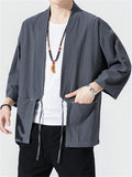 yogachicshops Casual Loose Comfy Kimono Shirts for Men