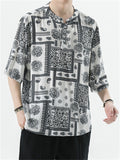 Summer Loose Retro Printed Shirts