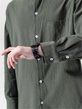 Fashion Stand Collar Buttons-Up Shirts