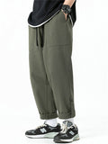 Boys Casual Cargo Loose Solid Color Pants